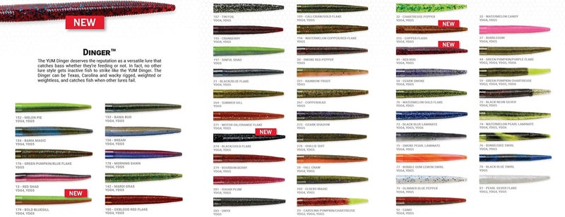 Yum Lures طُعم صيد السمك من البلاستيك الناعم متعدد الأغراض من Yum Lures Dinger - تصميم رائع من تكساس، نمط أحمق، كارولينا Rigged، Pitched، إلخ، Elders Magic، 5 بوصات - Image 5
